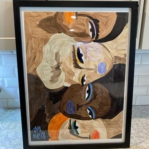 Ana Clerici ‘Our Colors’ 24x32 black framed print